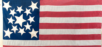 13 Star, Civil War Era Flag: 1861-1865